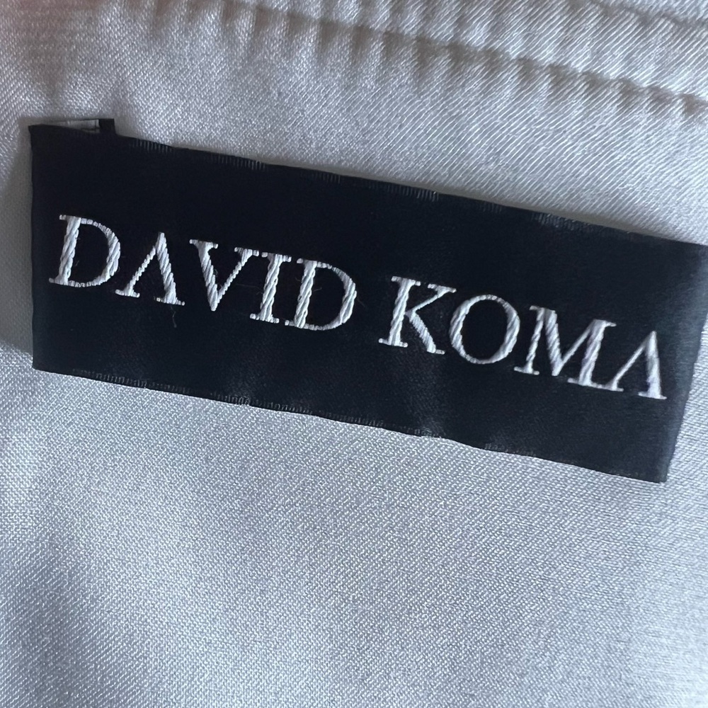 David Koma Plexi Tire White Off Shoulder Midi Dress - Picture 7 of 10